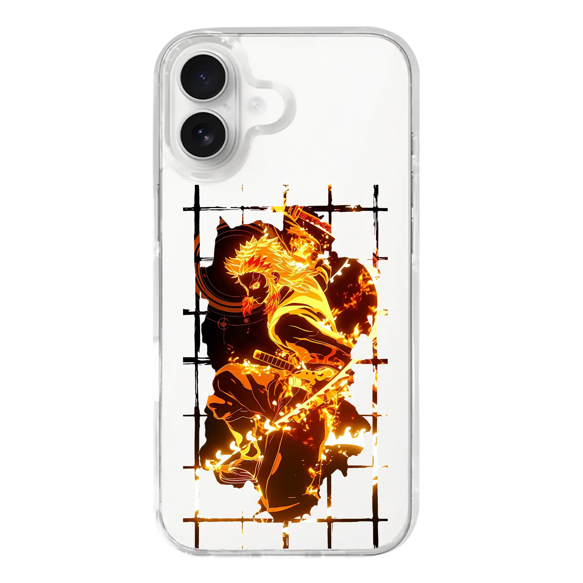 鬼滅の刃 グッズ,煉獄 杏寿郎 - iPhone 17シリーズ 透明スマホケース – 薄型・耐衝撃・精密フィット保護カバー